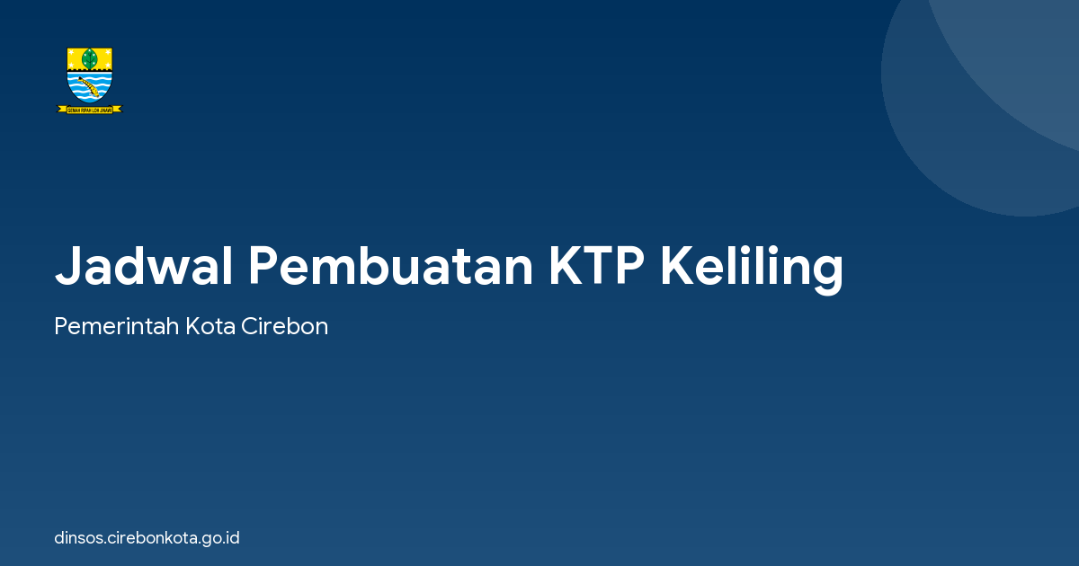 Jadwal Pembuatan KTP Keliling
