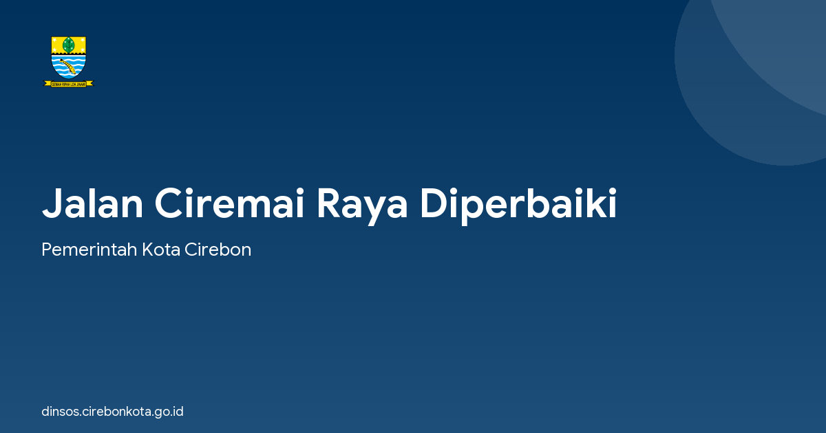Jalan Ciremai Raya Diperbaiki