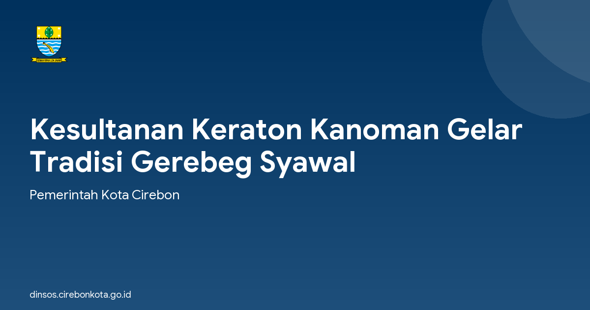 Kesultanan Keraton Kanoman Gelar Tradisi Gerebeg Syawal