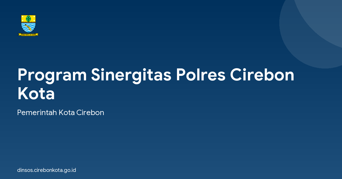 Program Sinergitas Polres Cirebon Kota