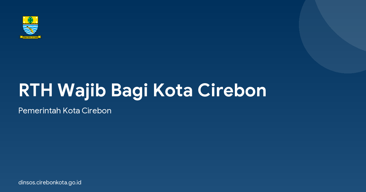 RTH Wajib Bagi Kota Cirebon