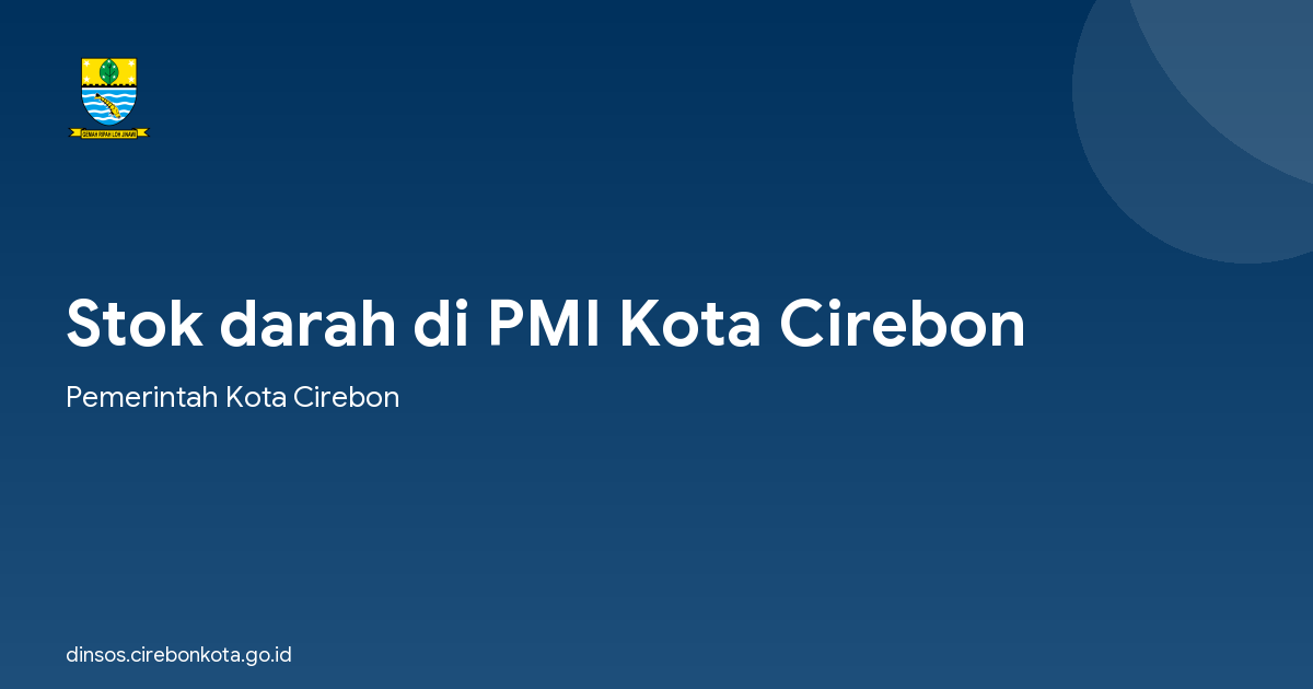 Stok darah di PMI Kota Cirebon