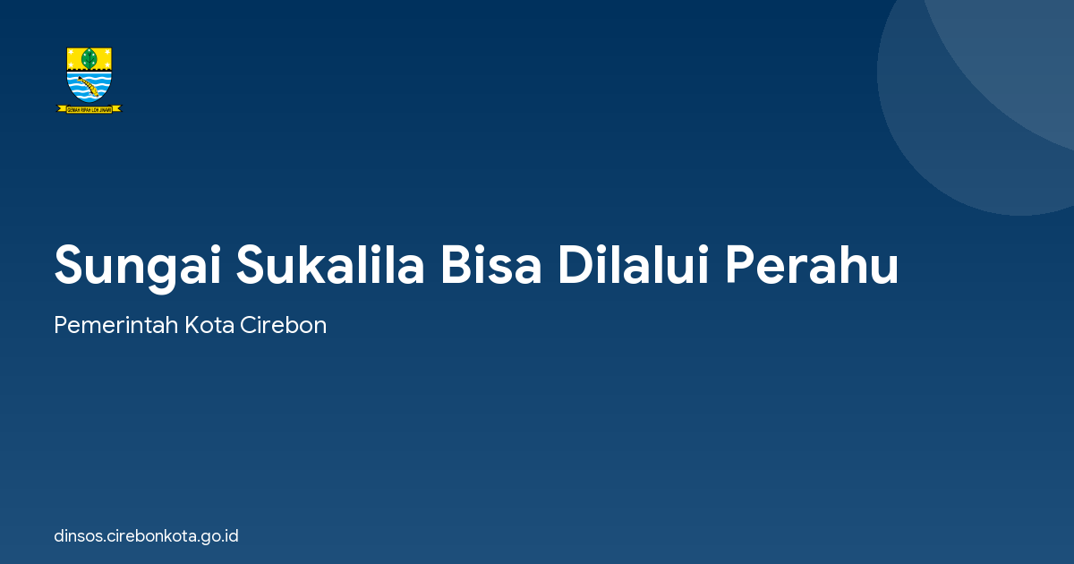Sungai Sukalila Bisa Dilalui Perahu