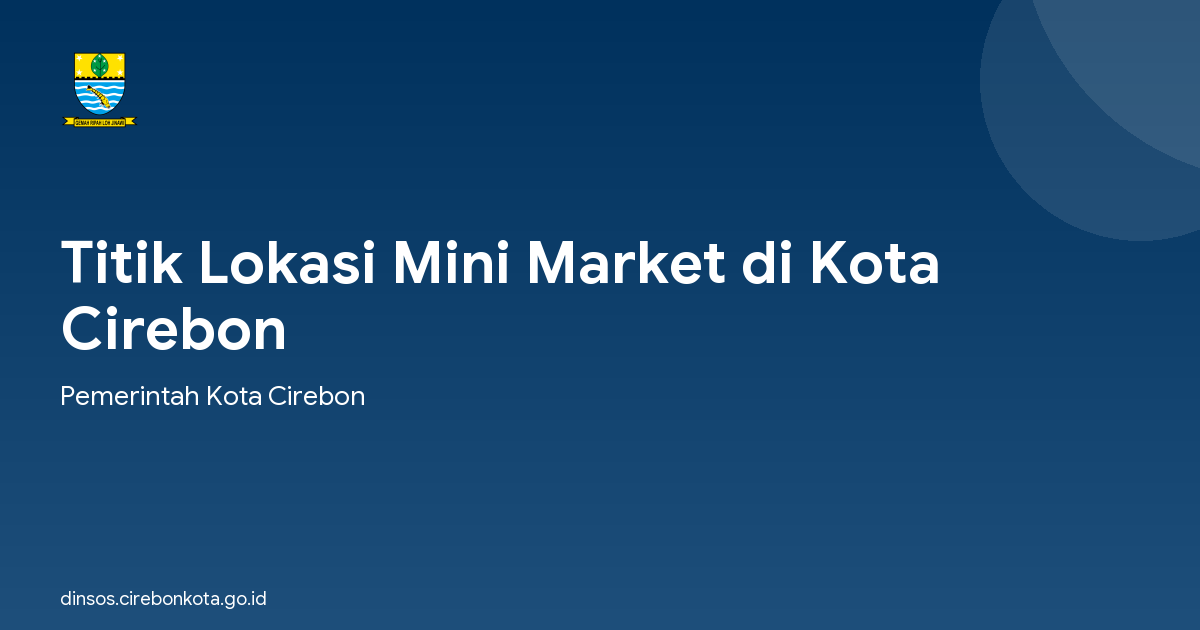 Titik Lokasi Mini Market di Kota Cirebon